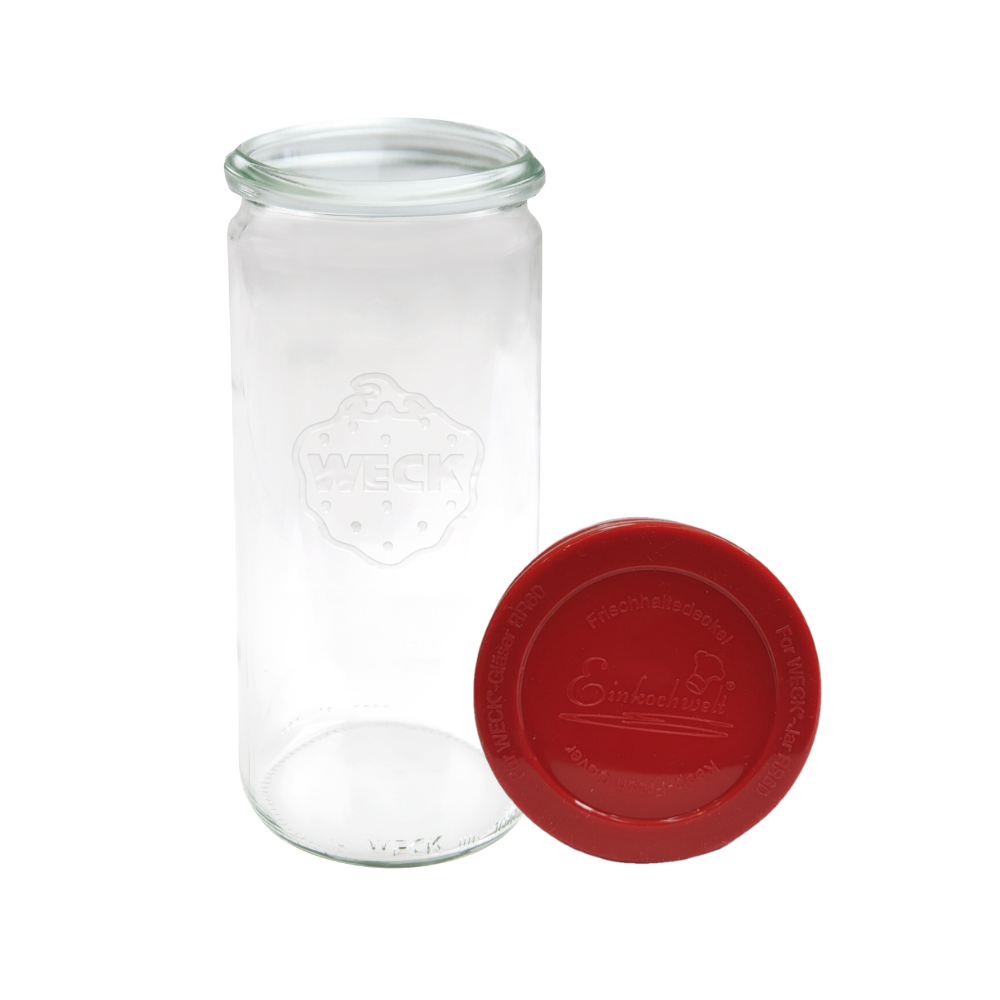 Słoik Weck 1l na soki CYLINDER szczelne silikonowe wieko 1szt 1040ml