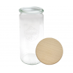 Słoik Weck 1l na cukierki CYLINDER 1040ml weki drewniane wieko 1szt