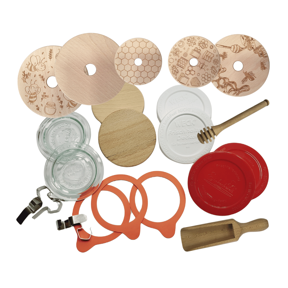 Słoiki Weck 1l MOLD do sypkich produktów plastik wieka 6szt 1050