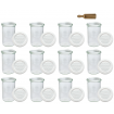 Słoiki Weck 1050ml 1l MOLD sypkie produkty plastikowe wieka MIARKA 12szt