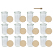 Słoiki Weck 1l 1050ml MOLD szczelne drewniane wieka 12szt nabierak