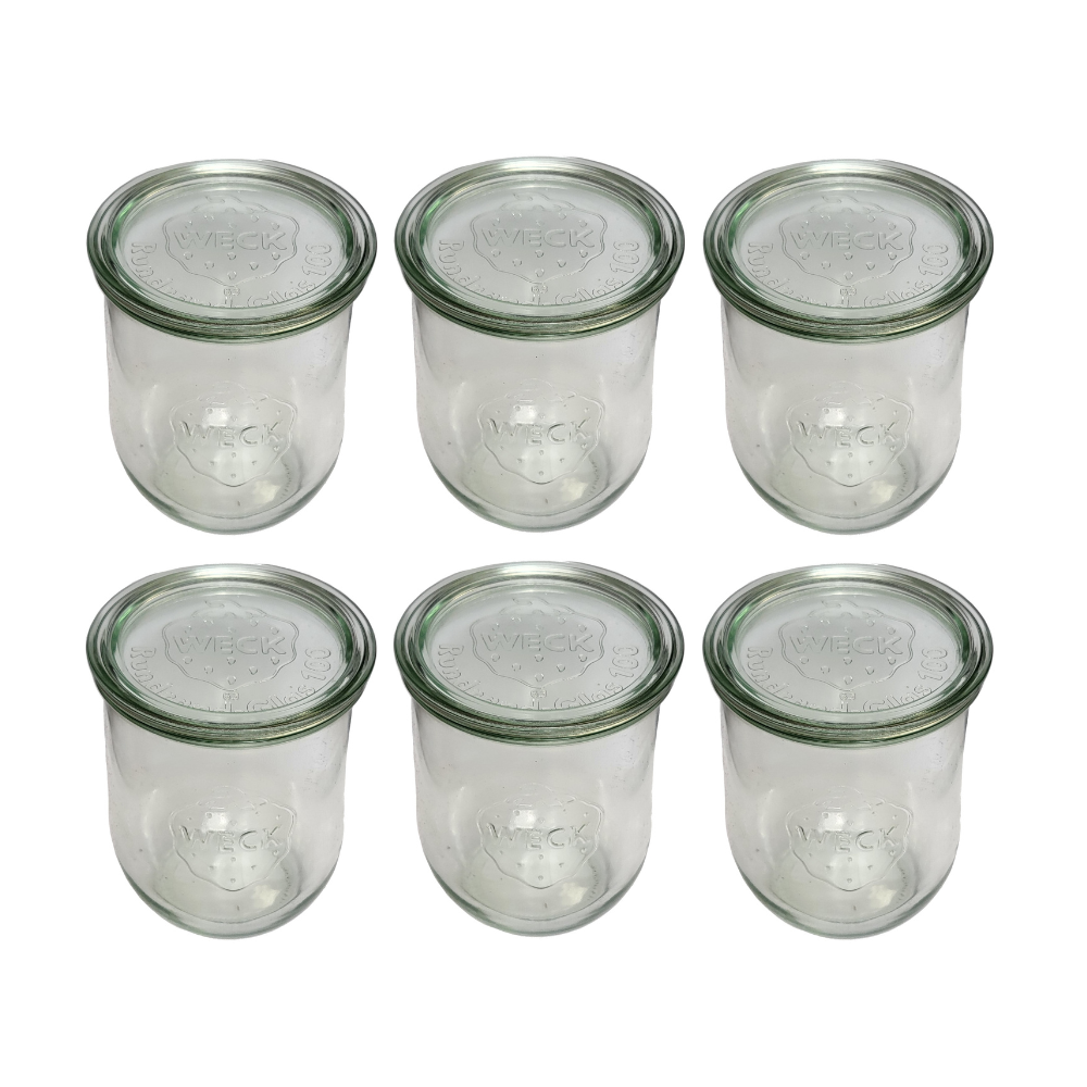 Słoiki Weck 1l słoiki szklane pojemniki TULIP wieka szklane 6szt 1062
