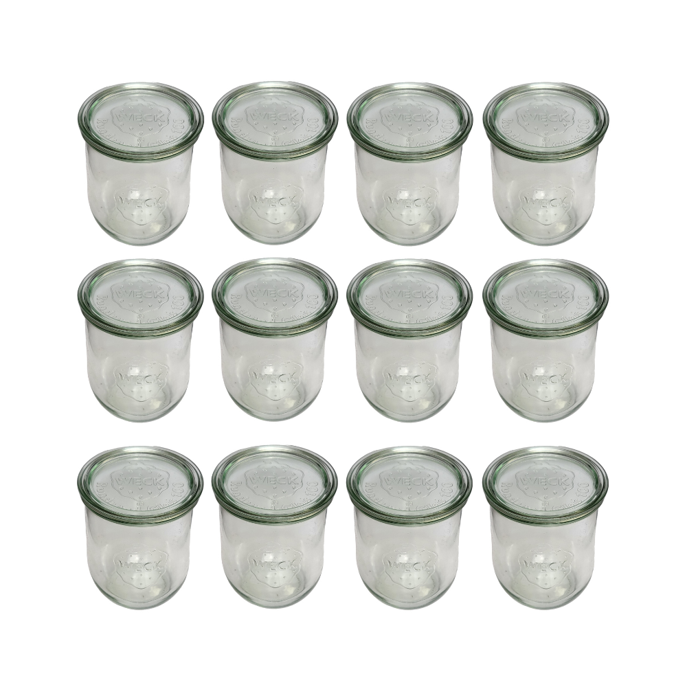 Słoiki Weck 1l słoiki szklane pojemniki TULIP wieka szkło 12szt 1062