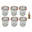 Słoiki Weck 1l 1062ml soki TULIP miarka spinki wieko gumka 6szt