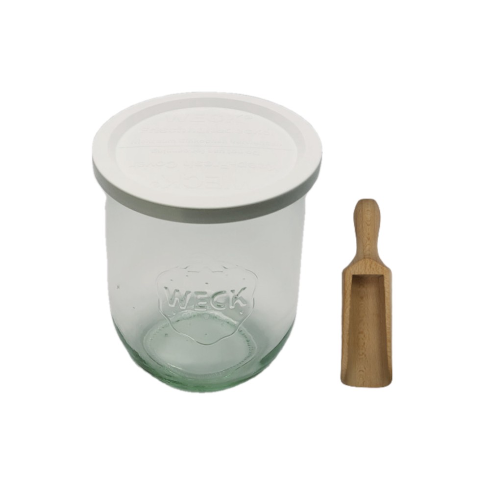 Słoik Weck 1062ml 1l  TULIP produkty sypkie plastikowe wieko MIARKA 1szt