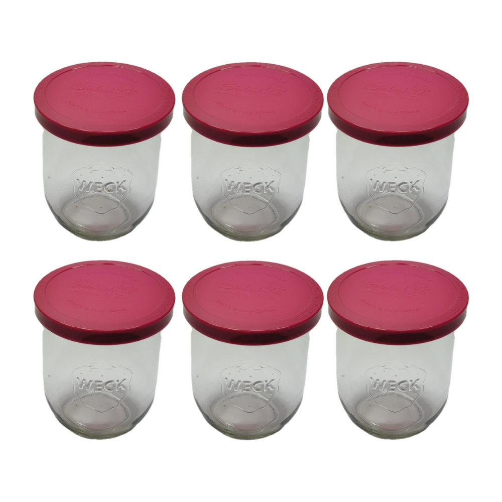 Słoiki Weck 1l na płyny TULIP słoiki szczelne silikonowe wieka 6szt 1062ml