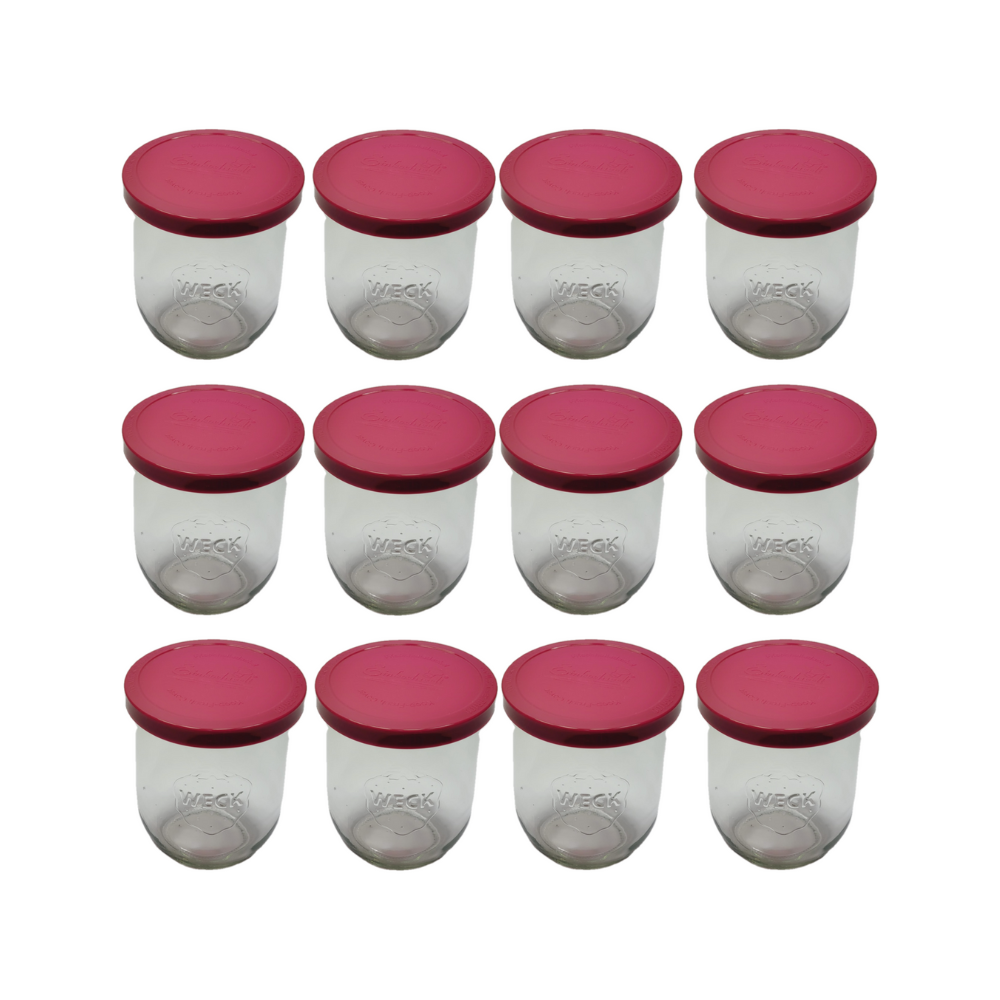 Słoiki Weck 1l na płyny TULIP szczelne silikonowe wieka 12szt 1062