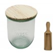 Słoik Weck 1062ml 1l na ciastka TULIP szczelne drewniane wieko 1szt miarka