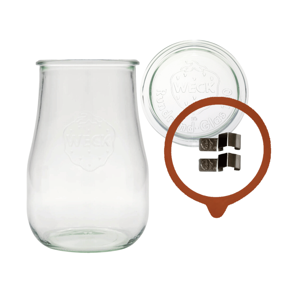 Słoik Weck 1,75l wazon TULIP zapinki wieko gumka 1szt do pieczenia 1750ml