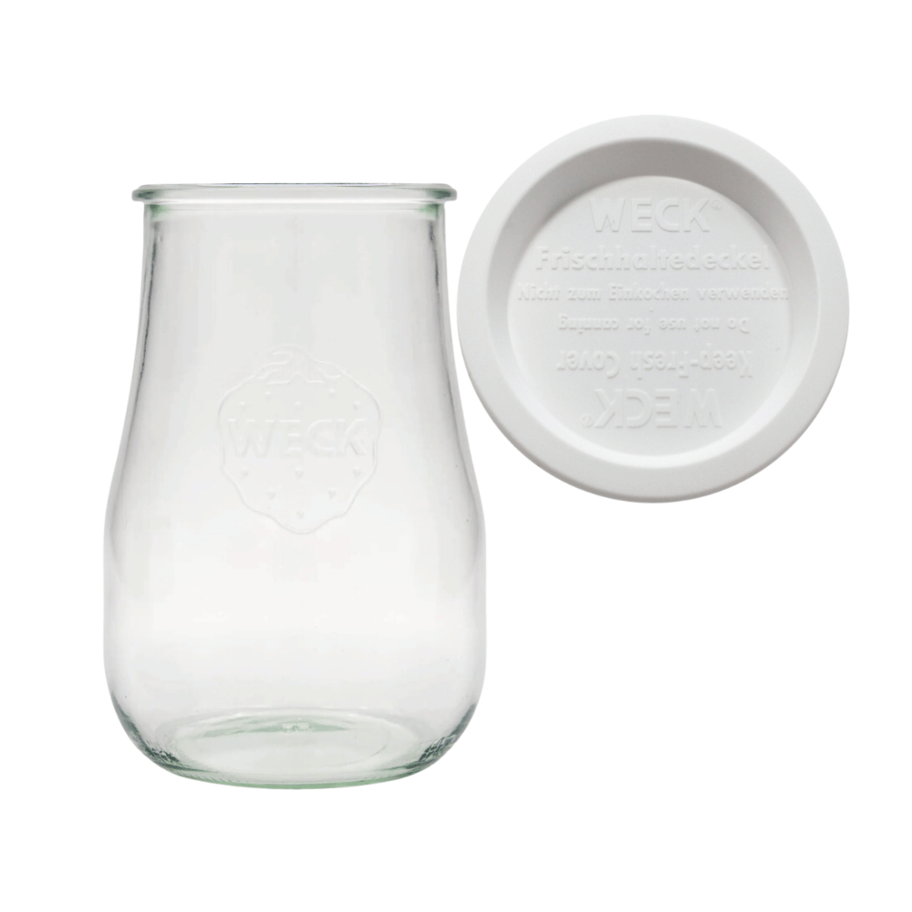 Słoik Weck 1750ml 1,75l wazon TULIP plastikowe wieko 1szt wek słoje słój