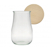 Słoik Weck 1750ml 1,75l butelka TULIP żaroodporny drewniane wieko 1szt weki