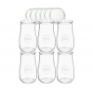 Słoiki Weck 2,7l słoiki wazon TULIP wieka szklane 6szt butelki 2700ml słoik