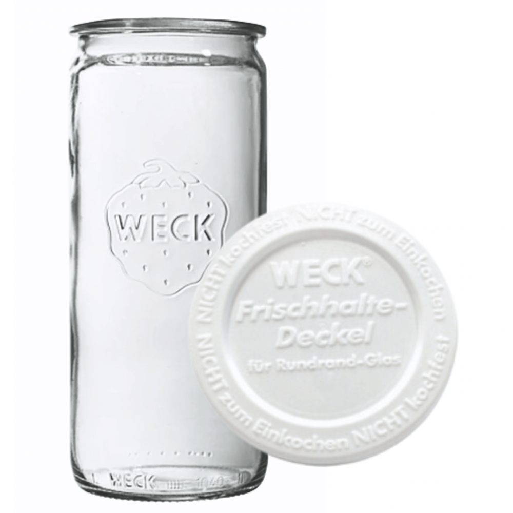 Słoik Weck 1575 1,575l wazon MOLD plastikowe wieko 1szt TRWAŁY CYLINDER wek