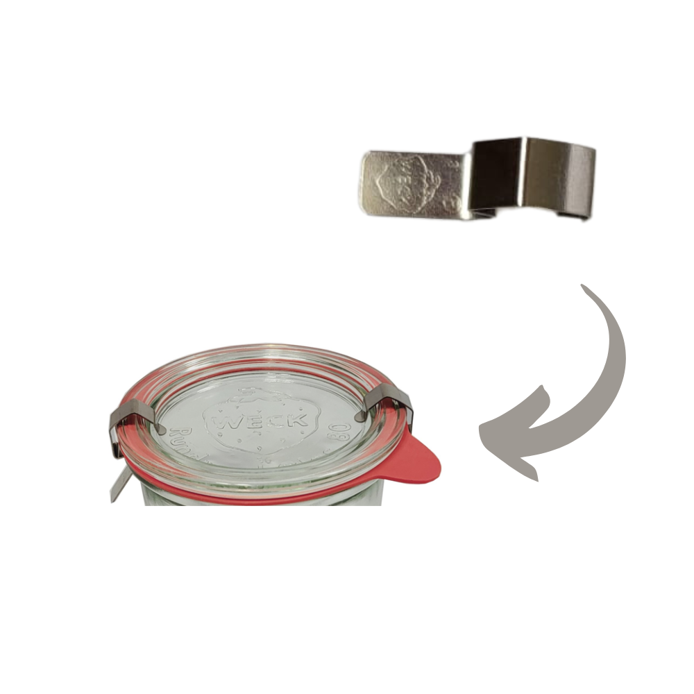 Blaszka zapinka spinka do słoika słoików WECK do szklanych wieczek 1 szt