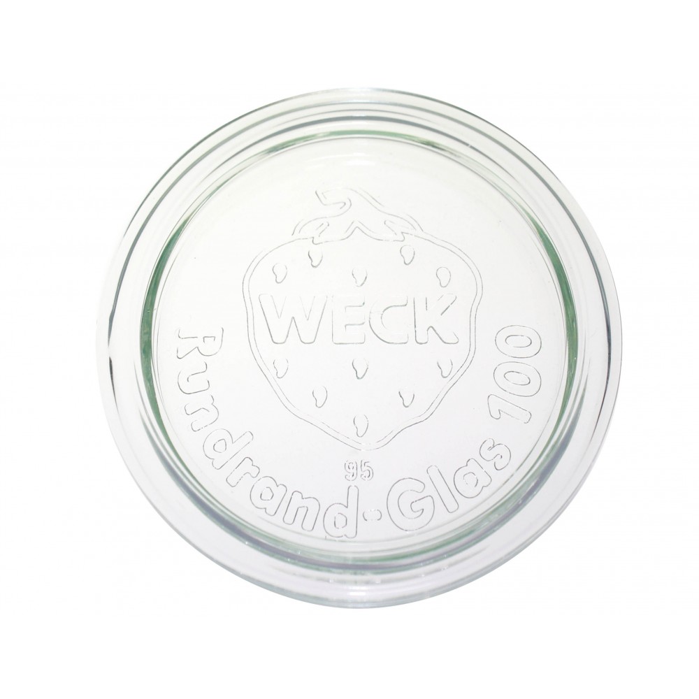 Szklane wieko do słoika słoików WECK szklane wieczko 1 szt 100mm pokrywka