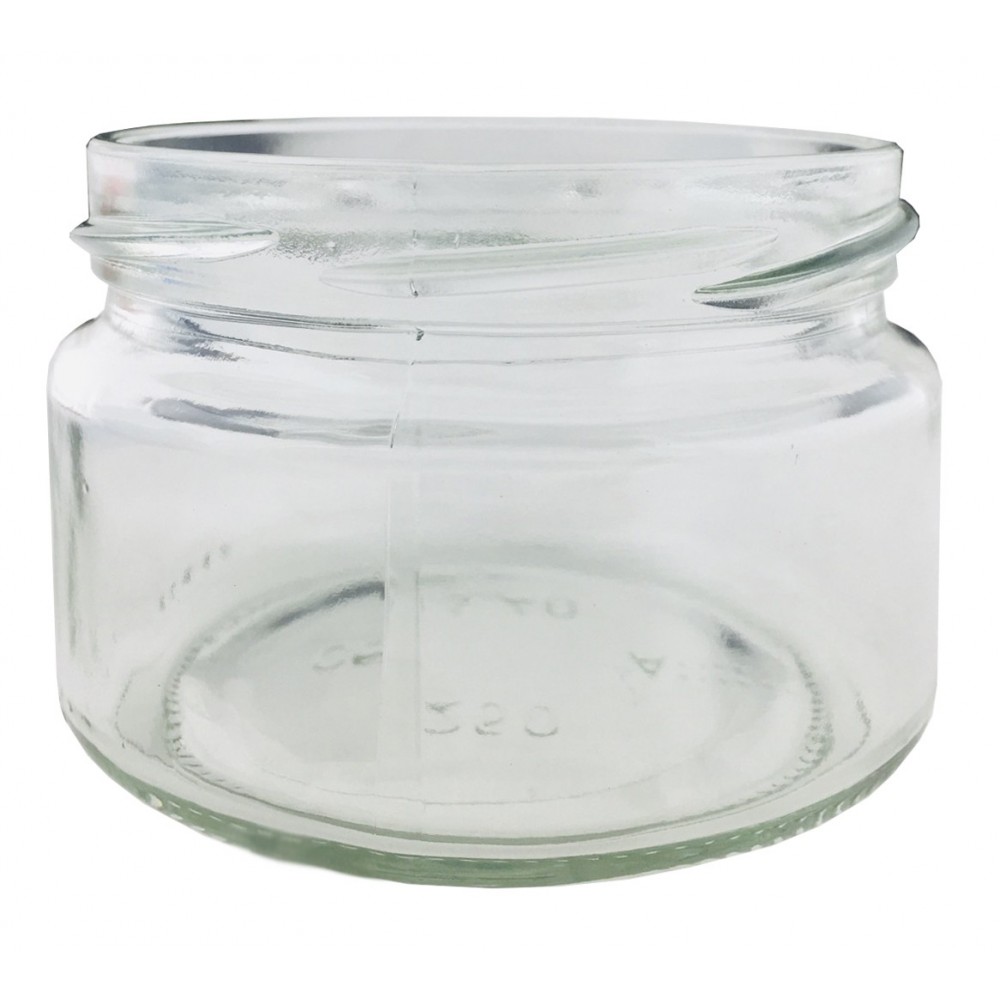 Słoik zwykły 250 ml  Wieczko (śr82) z grafiką “pomarańcza” 6-pak