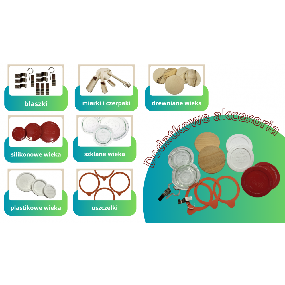 Plastikowe wieko do słoika słoików WECK pokrywka z tworzywa 1 szt 100mm