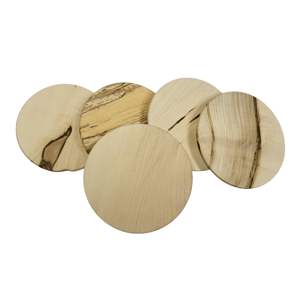 Drewniane wieka do słoika słoików WECK pokrywki z uszczelką 5 szt 100mm