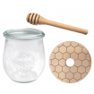 Słoik na miód słoik do miodu z nabierakiem WECK 220ml dozownik miodu W3 eko