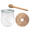 Słoik na miód słoik do miodu z nabierakiem WECK 220ml dozownik miodu W4 eko