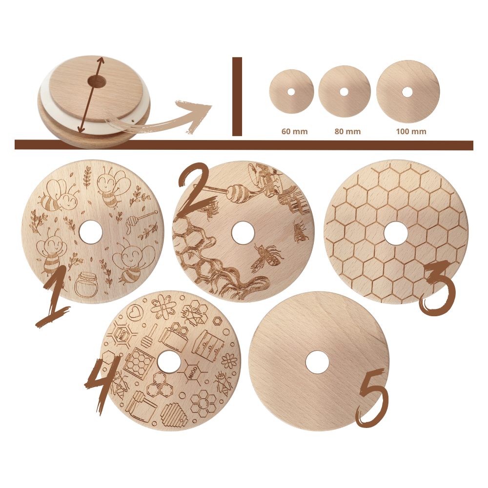 Słoik na miód słoik do miodu z nabierakiem WECK 370ml dozownik miodu W4 eko