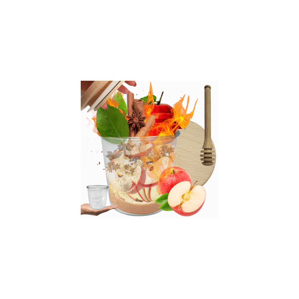 Słoik Weck 580ml przetwory MOLD żaroodporny drewniane wieko 1kpl nabierak