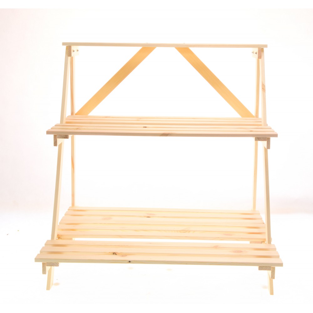 Regał na doniczki kwietnik stojak na kwiaty półka na kwiaty drewniany DUŻY