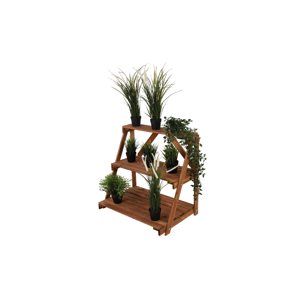 Regał na doniczki kwietnik stojak na kwiaty półka na kwiaty drewniany DUŻY