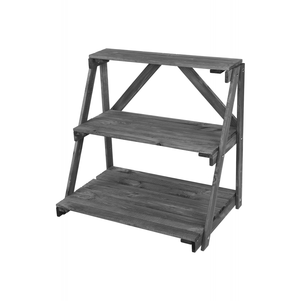 Regał na doniczki kwietnik stojak na kwiaty drewniana półka na kwiaty DUŻY