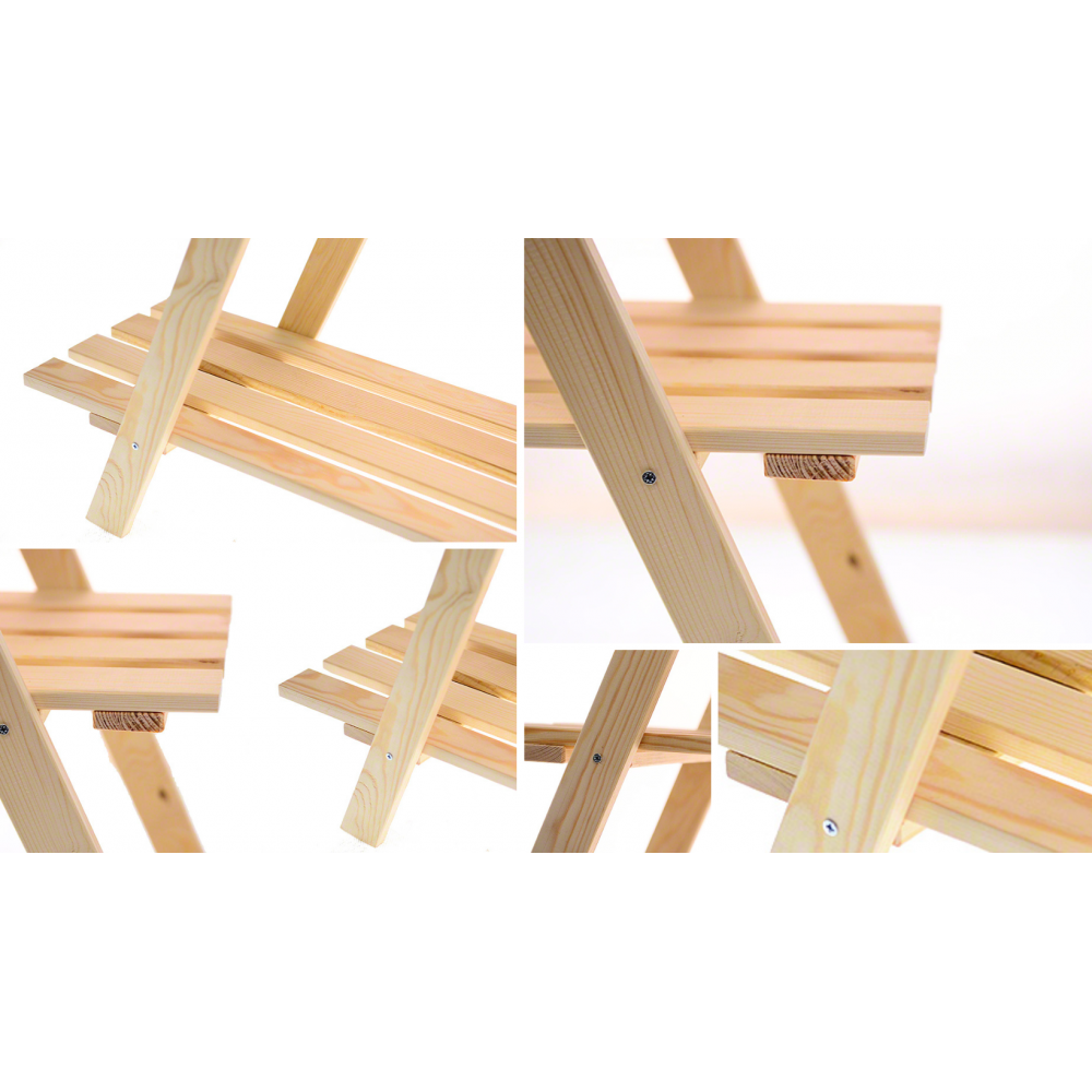 Regał na doniczki kwietnik stojak na kwiaty drewniana półka na kwiaty DUŻY