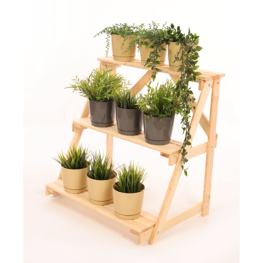 Regał na doniczki kwietnik stojak na kwiaty półka na kwiaty drewniany