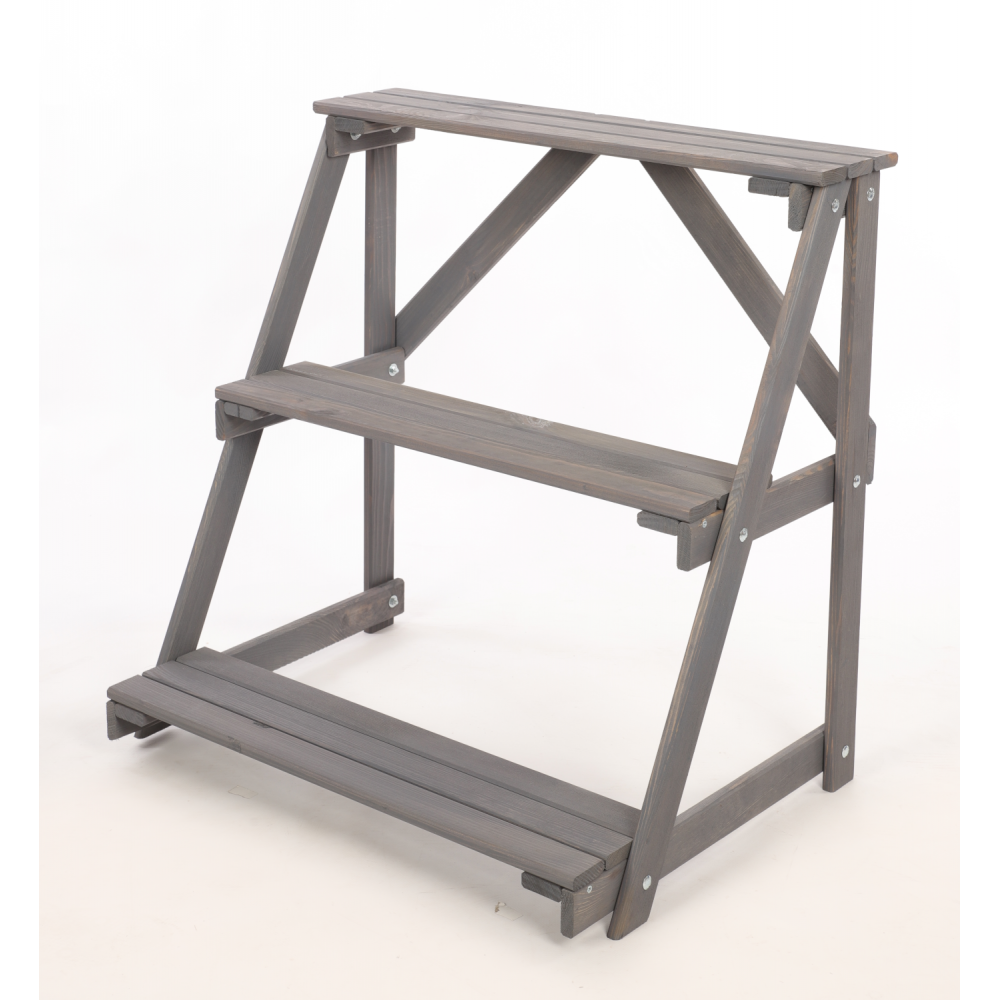 Regał na doniczki kwietnik drewniany stojak na kwiaty półka na kwiaty