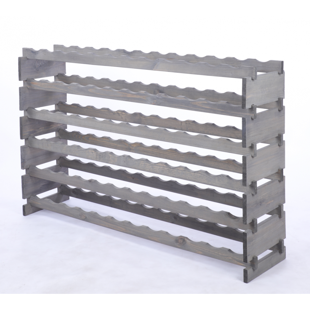 Stojak na wino regał modułowy na butelki 6x12 but BUDUJ JAK KLOCKI EKO