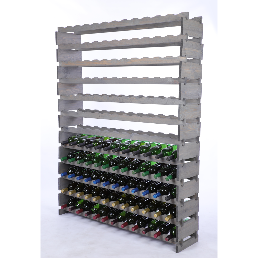 Stojak na wino regał modułowy na butelki 12x12 but DUŻY MONTAŻ BEZ NARZĘDZI