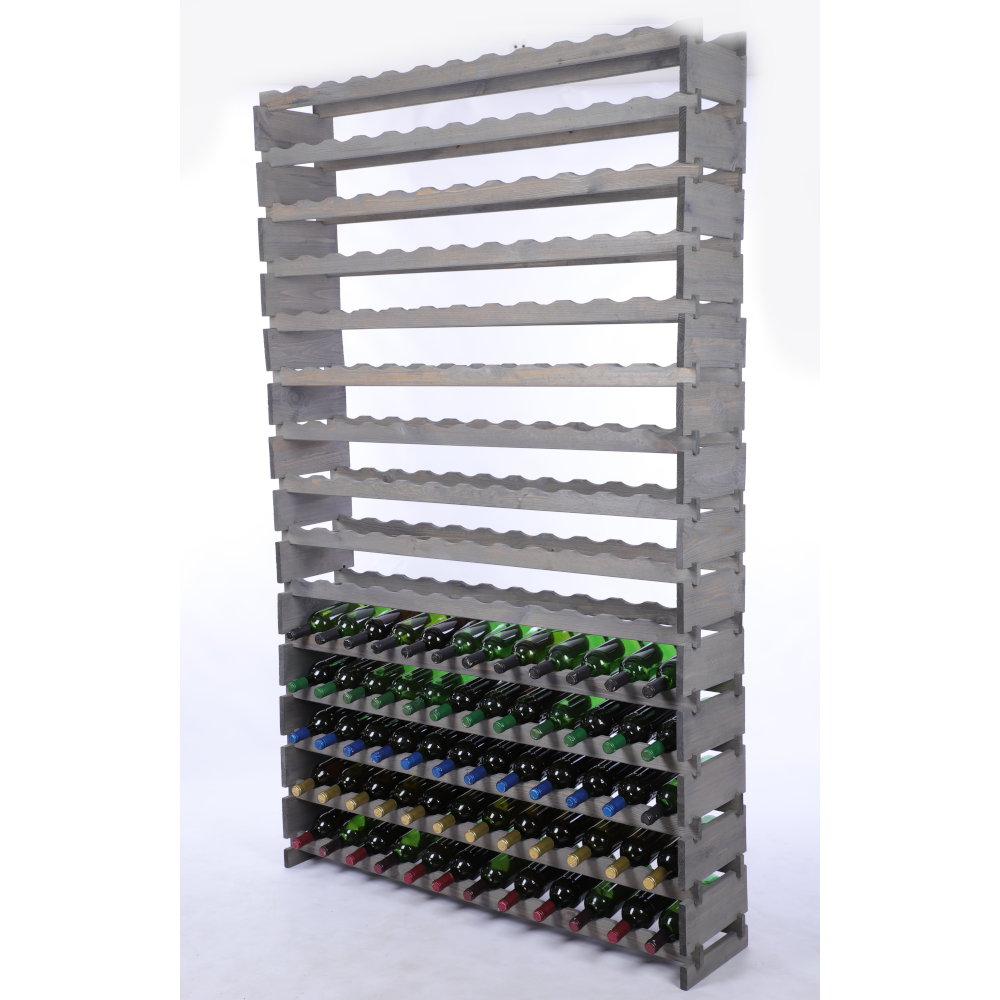 Stojak na wino regał modułowy na butelki 15x12 but WYSOKI BEZ NARZĘDZI
