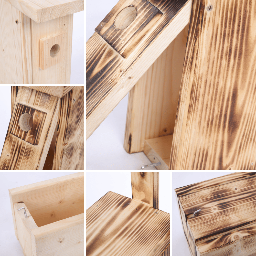 Budka lęgowa dla ptaków domek domki budki hotel SIKORKA wlot 2,8 cm ECO