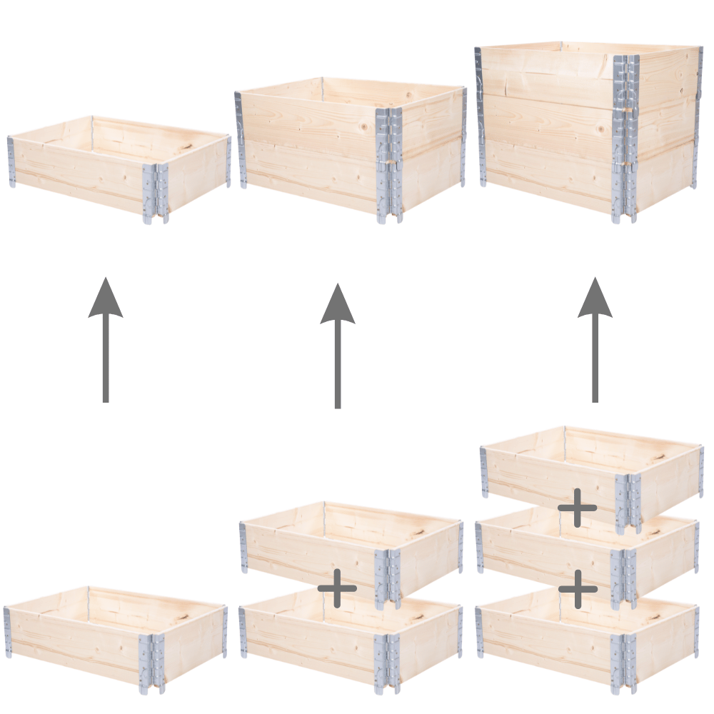 Nadstawka paletowa 60x80 impregnat nadstawki paletowe grządka zielnik
