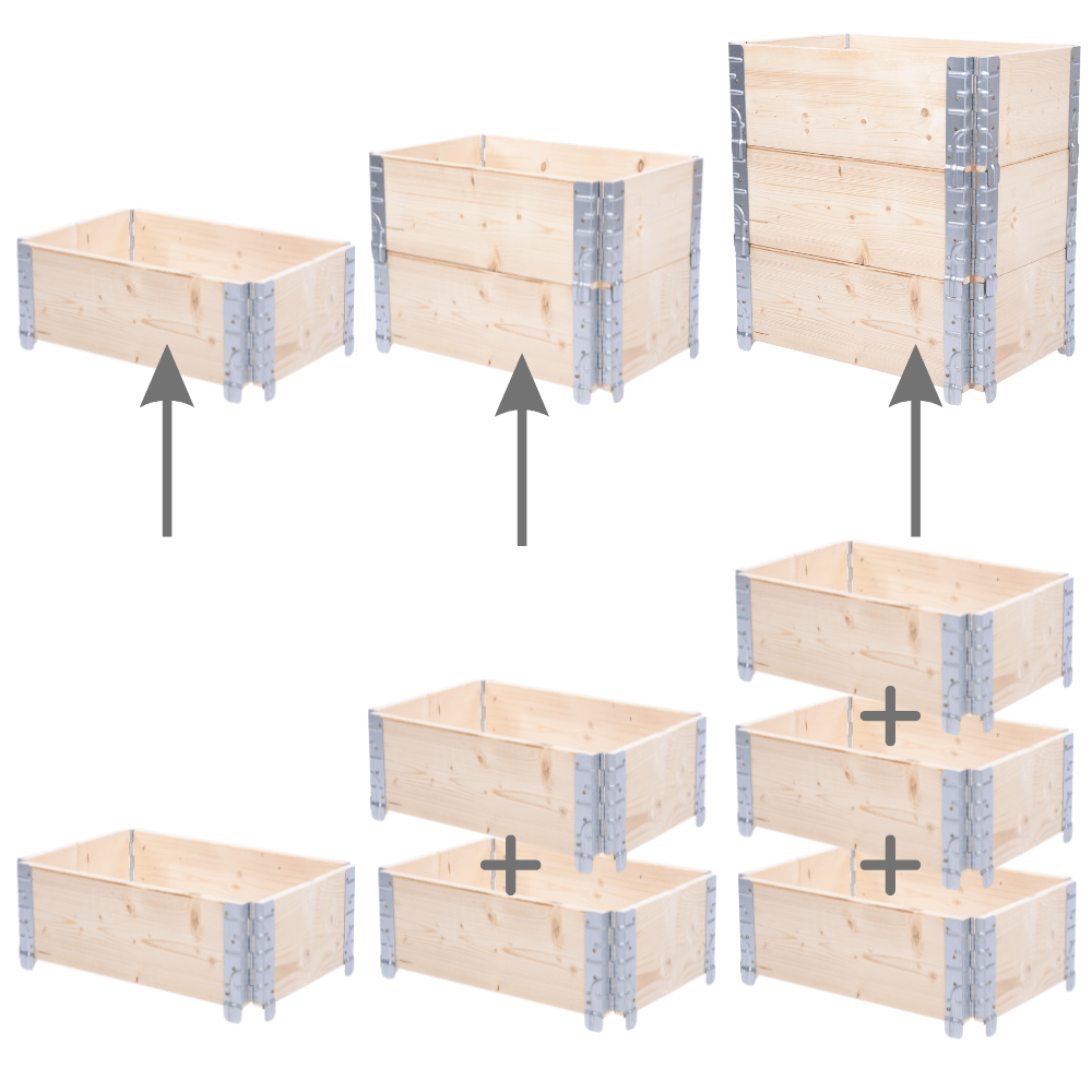 Nadstawka paletowa 60x40 impregnat nadstawki paletowe grządka zielnik