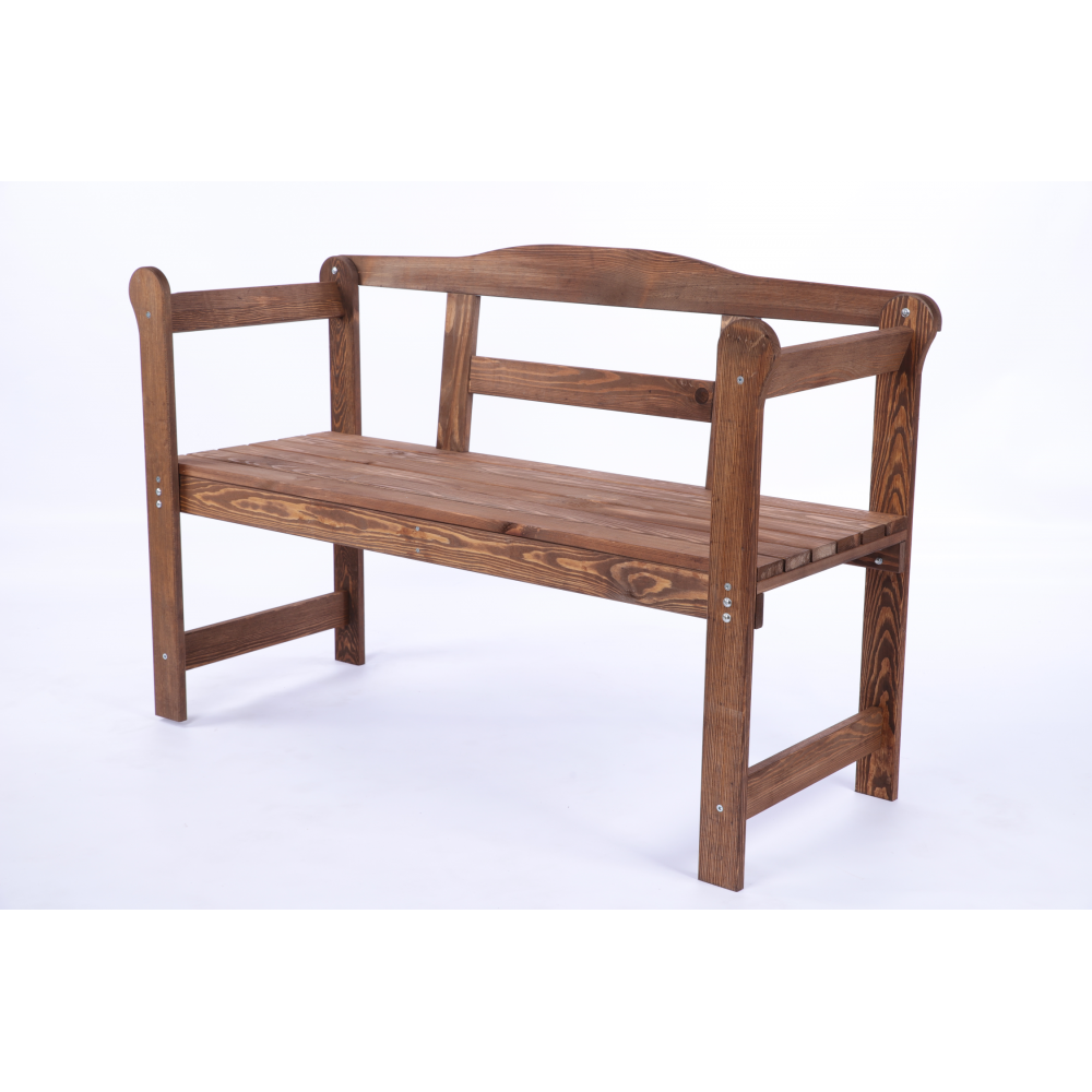 Ławka ogrodowa drewniana z pokrowcem ZIELONYM dwuosobowa SOLIDNA EKO