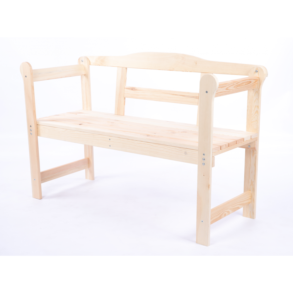 Ławka ogrodowa drewniana z pokrowcem CZARNYM IMPREGNOWANA SOLIDNA EKO