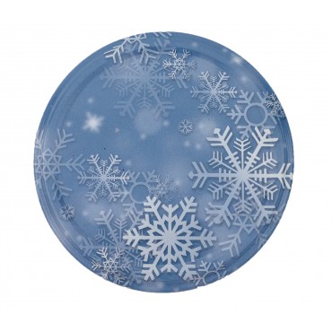 Słoik bezbarwny 346 ml · Pokrywka (⌀82) z designem zimowym “śnieżynka” · Opakowanie 6 sztuk