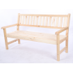 Ławka ogrodowa drewniana z oparciem podłokietniki trzyosobowa EKO DREWNO