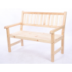 Ławka ogrodowa drewniana z oparciem POKROWIEC dwuosobowa EKO DREWNO