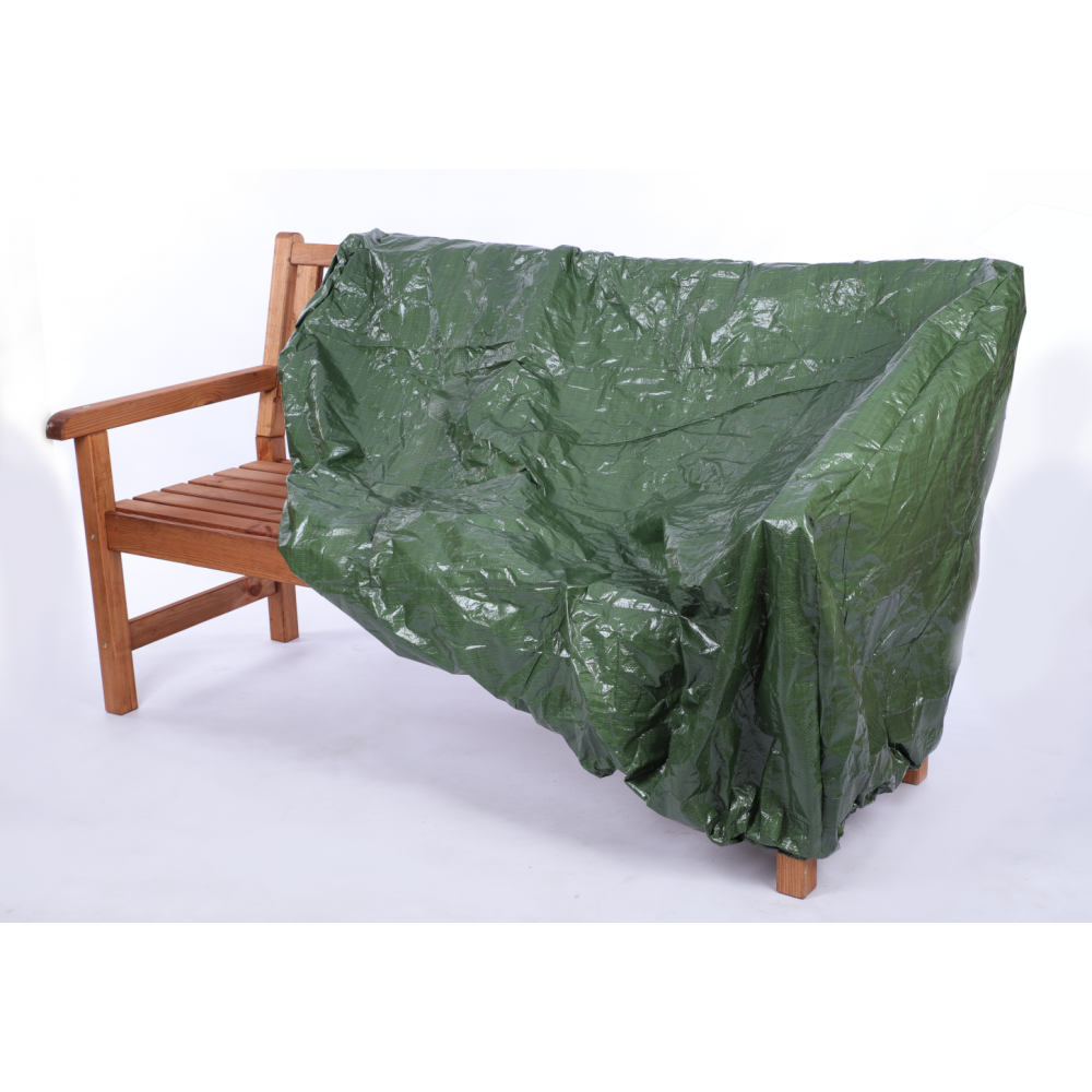 Ławka ogrodowa drewniana z oparciem POKROWIEC trzyosobowa EKO DREWNO