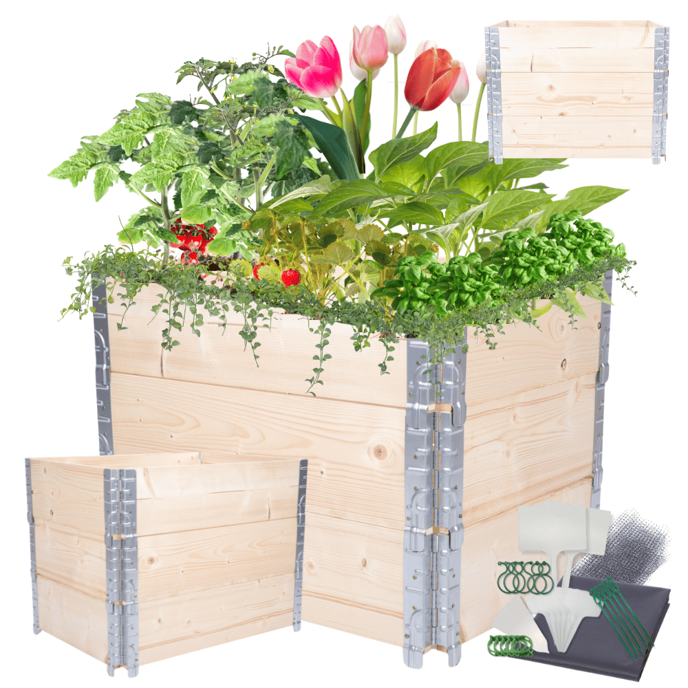 Skrzynia na warzywa impregnowana grządka podwyższona inspekt 60X60X80