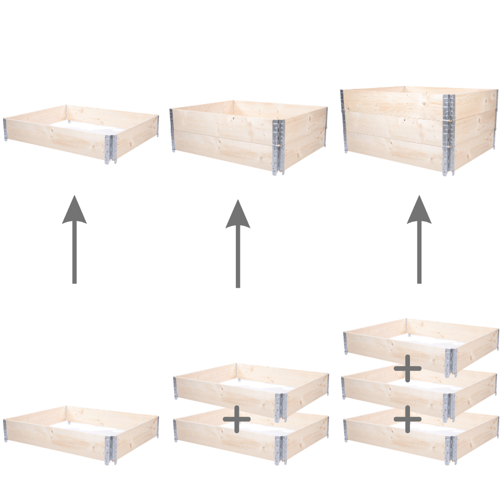 Skrzynia warzywniak FOLIA KUBEŁKI grządka podwyższona donica 40X120X100