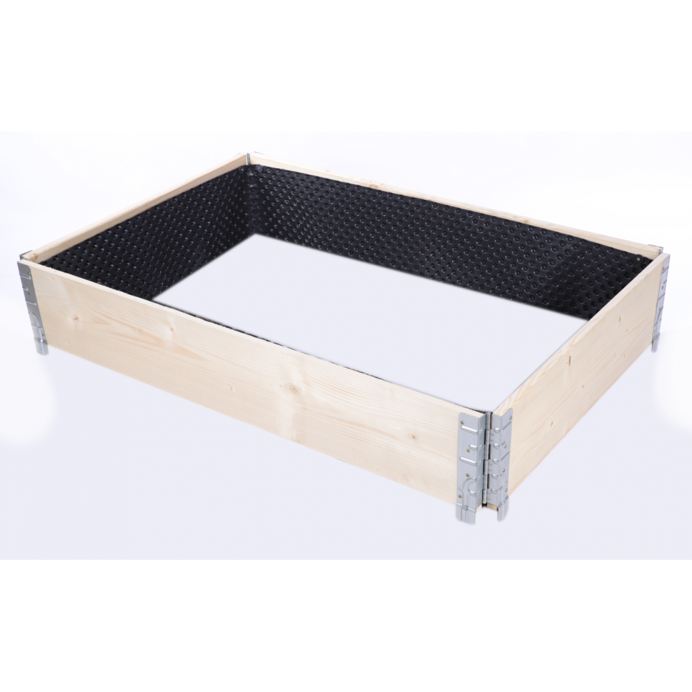 Skrzynia na warzywa FOLIA KUBEŁKI grządka podwyższona donica 20X120X80