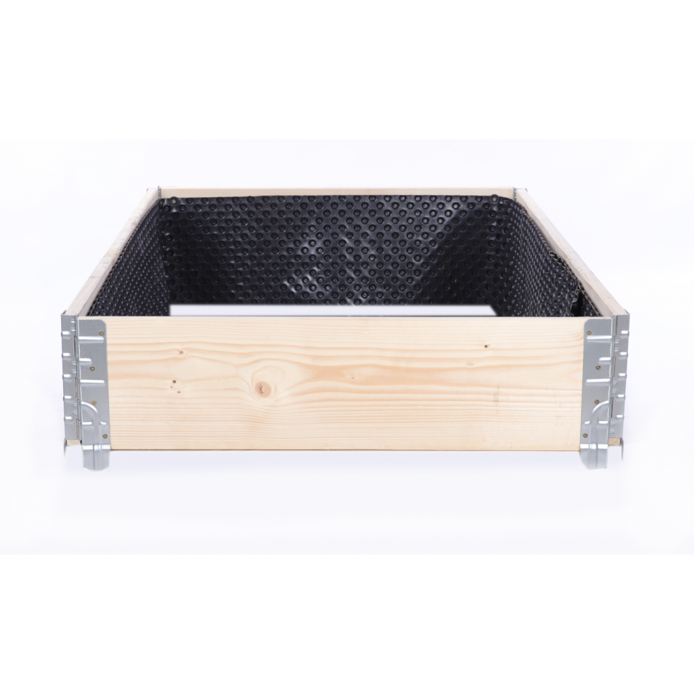 Skrzynia na warzywa FOLIA KUBEŁKI grządka podwyższona donica 20X120X80