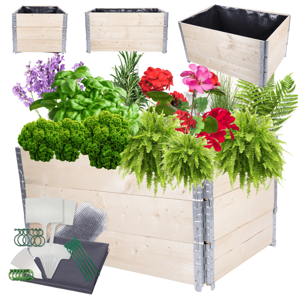 Skrzynia na warzywa impregnowana grządka podwyższona donica 60X120X80