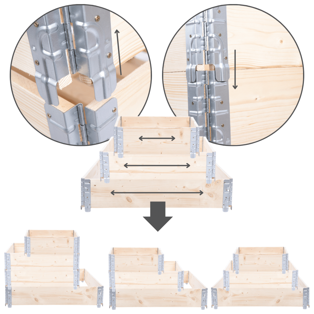 Skrzynia na warzywa FOLIA KUBEŁKI skrzynie na warzywniak inspekt 60X60X40